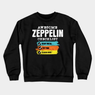 Awesome zepp checklist Crewneck Sweatshirt